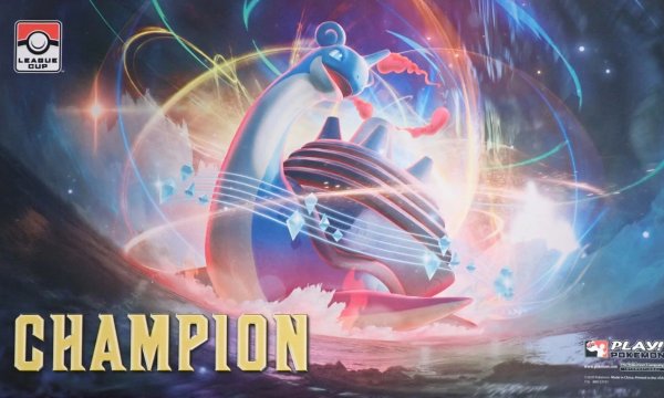 画像1: 【海外プレイマット】ラプラス ダイマックス champion (1)